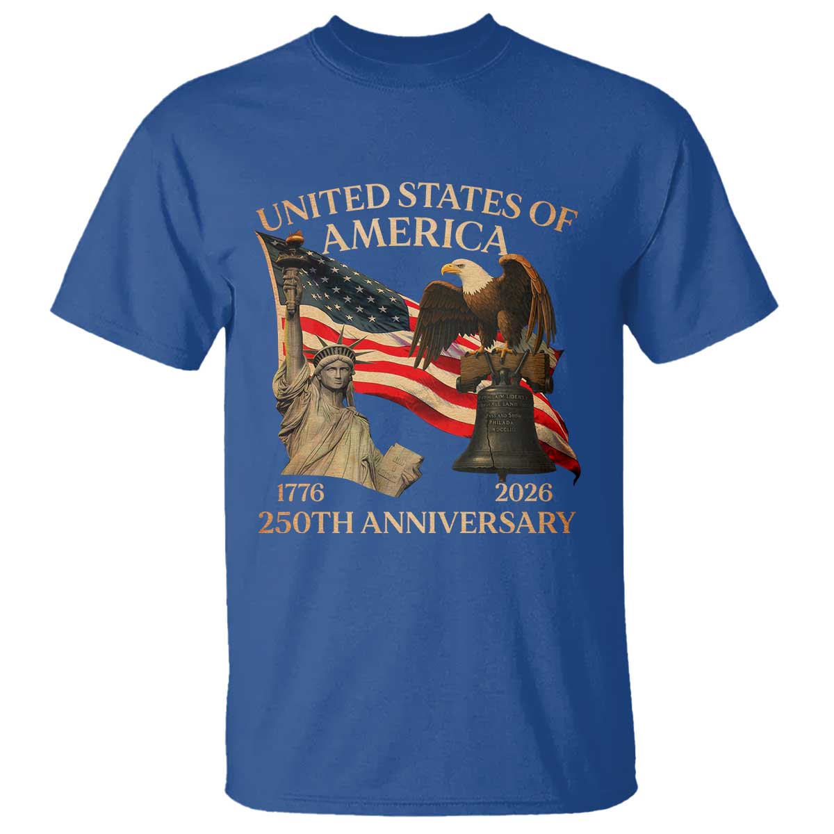 America's 250th Anniversary T Shirt United States Of America 250th Independence Day Freedom - Wonder Print Shop
