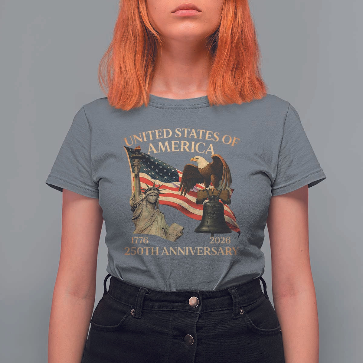 America's 250th Anniversary T Shirt For Women United States Of America 250th Independence Day Freedom - Wonder Print Shop