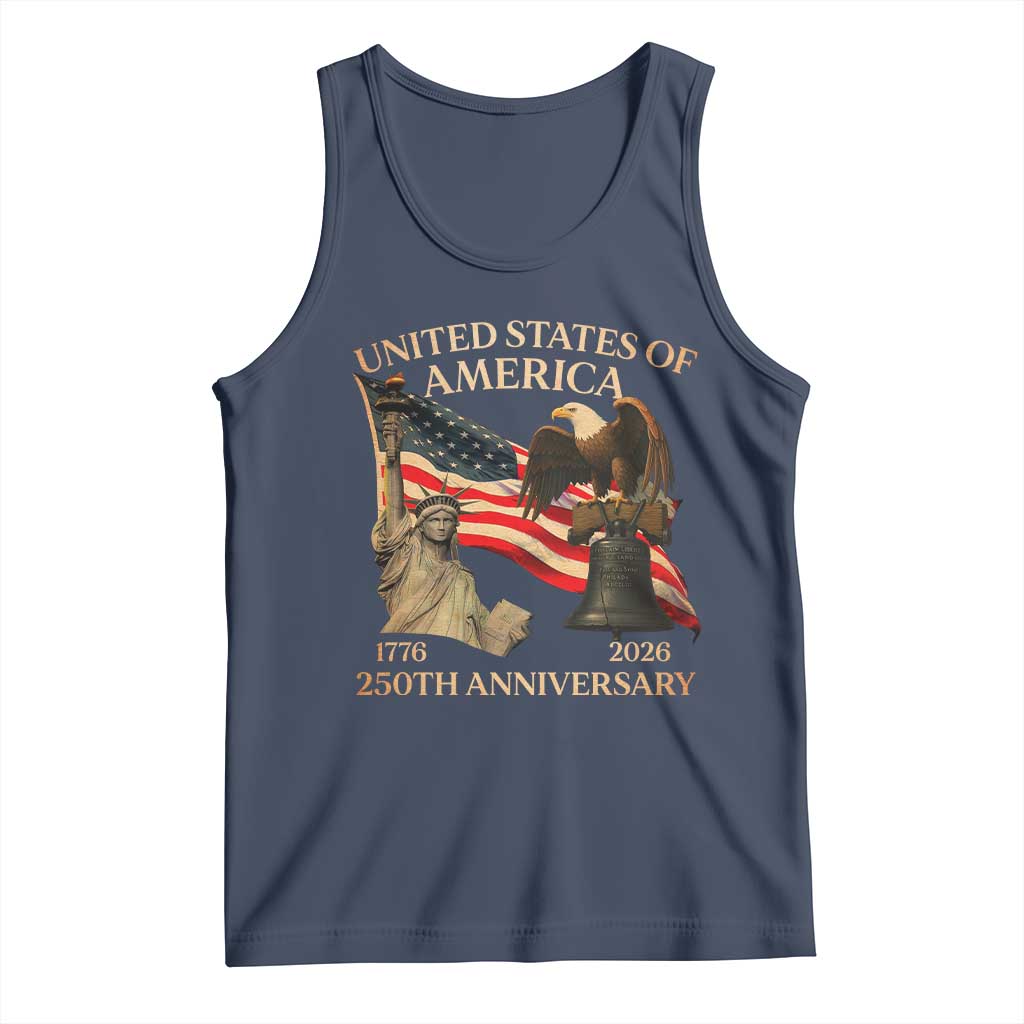 America's 250th Anniversary Tank Top United States Of America 250th Independence Day Freedom - Wonder Print Shop