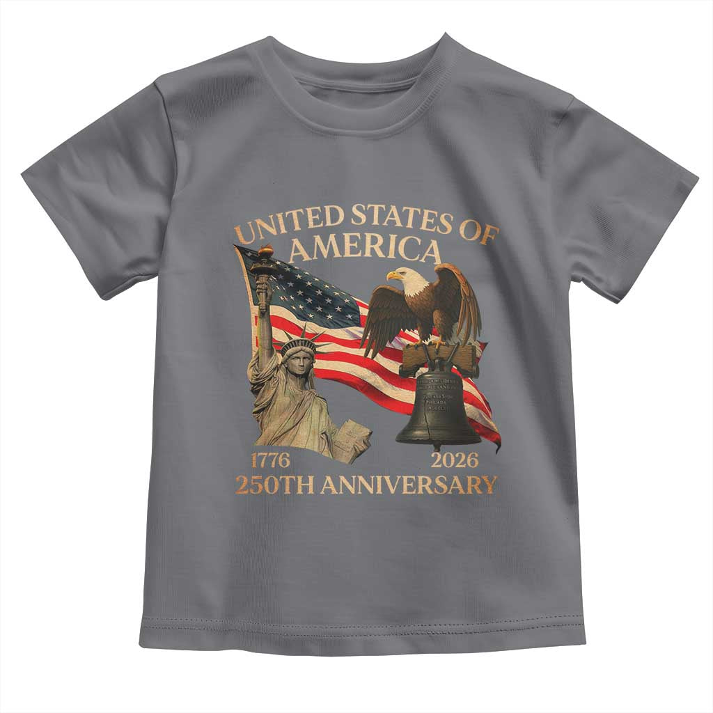 America's 250th Anniversary Toddler T Shirt United States Of America 250th Independence Day Freedom - Wonder Print Shop