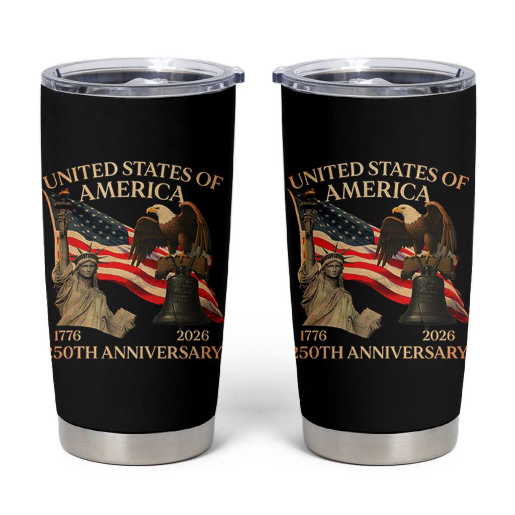 America's 250th Anniversary Tumbler Cup United States Of America 250th Independence Day Freedom - Wonder Print Shop