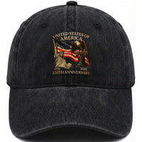 America's 250th Anniversary Washed Cotton Baseball Cap United States Of America 250th Independence Day Freedom