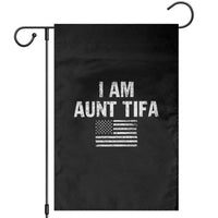 Funny I Am Aunt Tifa Garden Flag Political Satire Vintage American Flag - Wonder Print Shop
