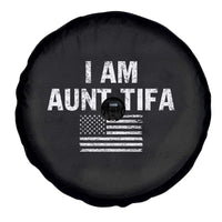 Funny I Am Aunt Tifa Spare Tire Cover Political Satire Vintage American Flag - Wonder Print Shop