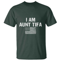 Funny I Am Aunt Tifa T Shirt Political Satire Vintage American Flag - Wonder Print Shop