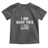 Funny I Am Aunt Tifa Toddler T Shirt Political Satire Vintage American Flag - Wonder Print Shop