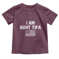 Funny I Am Aunt Tifa Toddler T Shirt Political Satire Vintage American Flag - Wonder Print Shop
