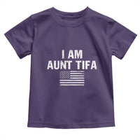 Funny I Am Aunt Tifa Toddler T Shirt Political Satire Vintage American Flag - Wonder Print Shop