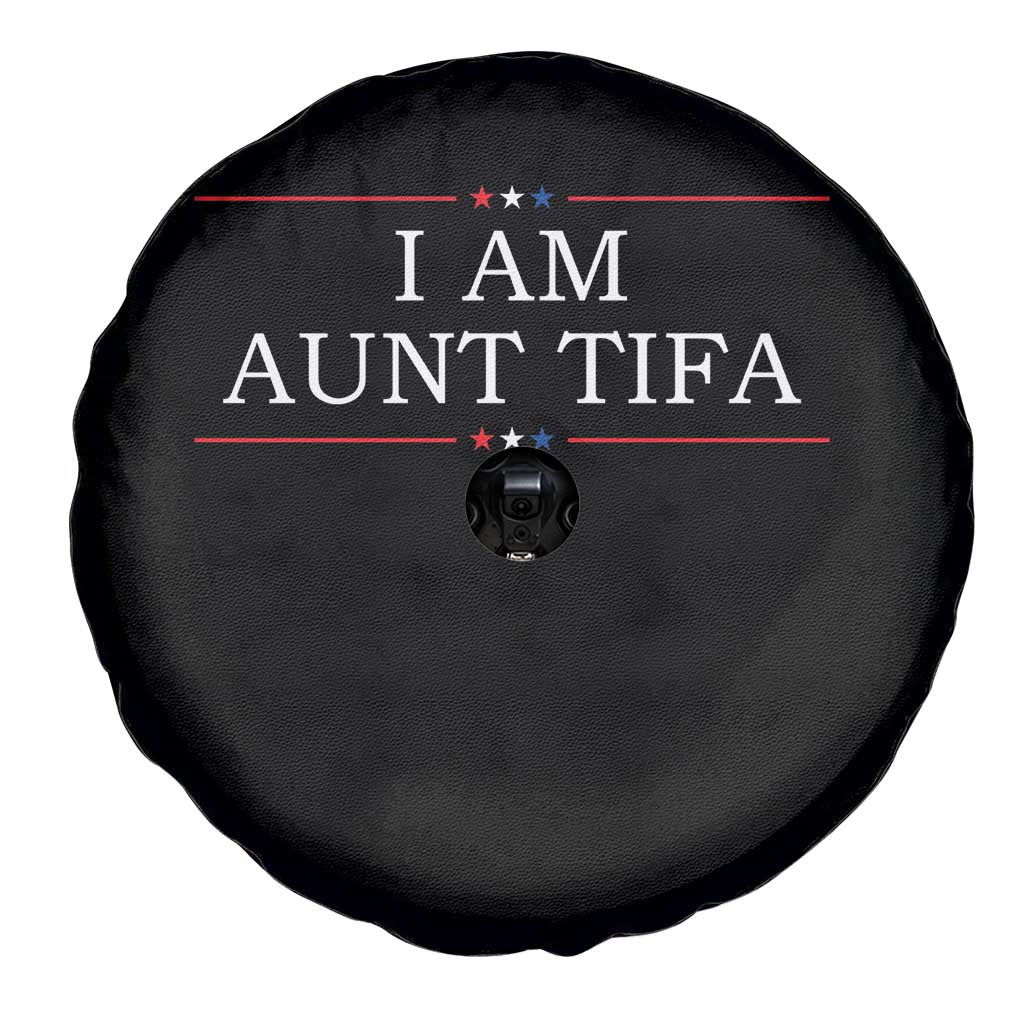 Funny I Am Aunt Tifa Spare Tire Cover Political Satire Stars And Stripes - Wonder Print Shop