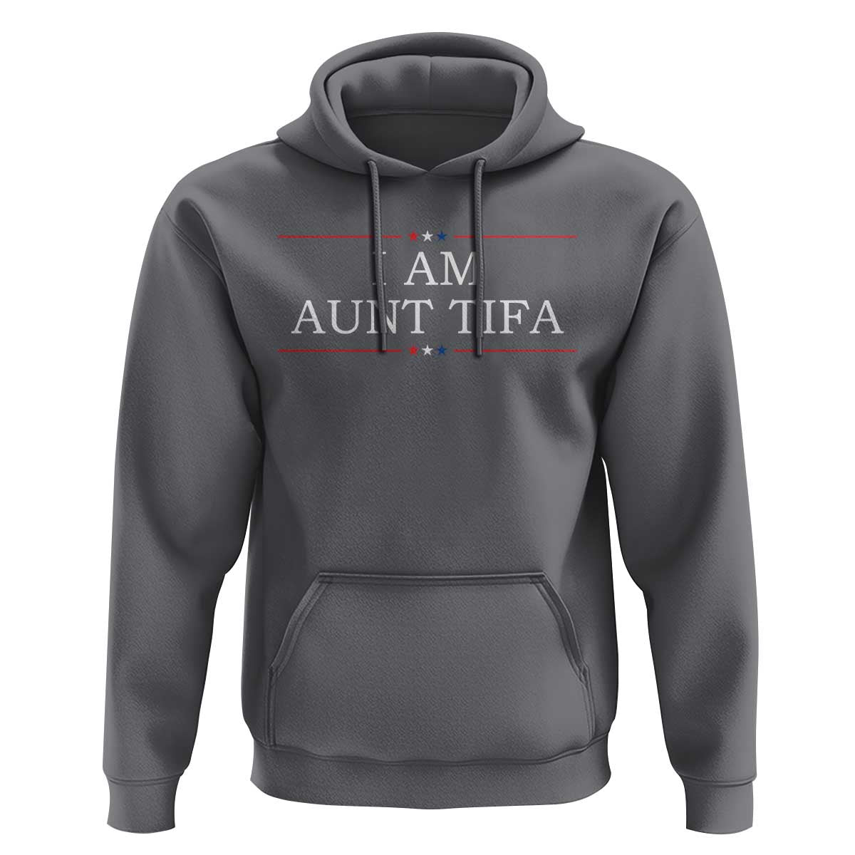 Funny I Am Aunt Tifa Hoodie Political Satire Stars And Stripes - Wonder Print Shop