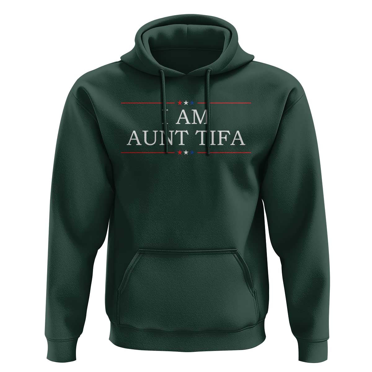 Funny I Am Aunt Tifa Hoodie Political Satire Stars And Stripes - Wonder Print Shop