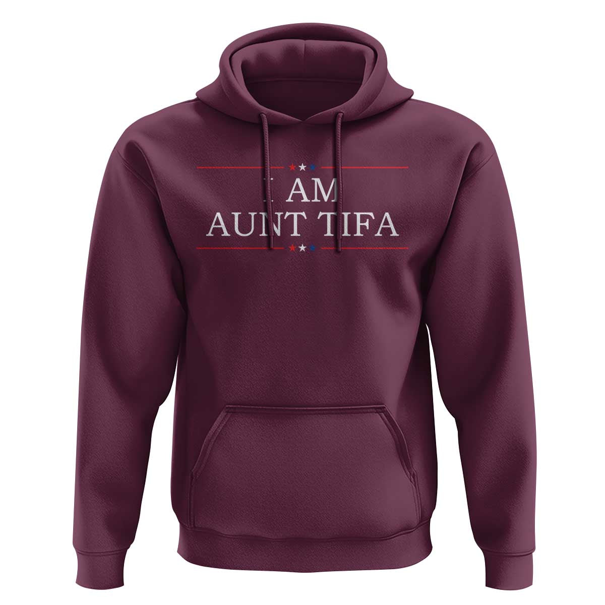 Funny I Am Aunt Tifa Hoodie Political Satire Stars And Stripes - Wonder Print Shop
