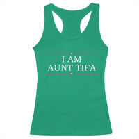 Funny I Am Aunt Tifa Racerback Tank Top Political Satire Stars And Stripes - Wonder Print Shop