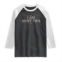 Funny I Am Aunt Tifa Raglan Shirt Political Satire Stars And Stripes - Wonder Print Shop