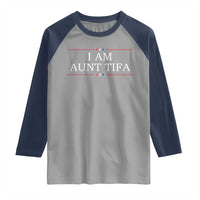 Funny I Am Aunt Tifa Raglan Shirt Political Satire Stars And Stripes - Wonder Print Shop