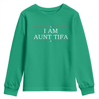 Funny I Am Aunt Tifa Youth Sweatshirt Political Satire Stars And Stripes - Wonder Print Shop
