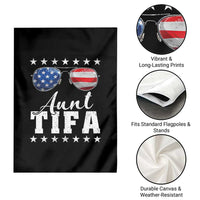 Funny Aunt Tifa Garden Flag Political Satire American Flag Sunglasses - Wonder Print Shop