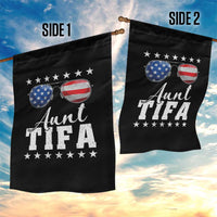 Funny Aunt Tifa Garden Flag Political Satire American Flag Sunglasses - Wonder Print Shop