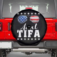 Funny Aunt Tifa Spare Tire Cover Political Satire American Flag Sunglasses - Wonder Print Shop