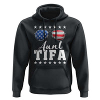 Funny Aunt Tifa Hoodie Political Satire American Flag Sunglasses - Wonder Print Shop