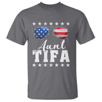 Funny Aunt Tifa T Shirt Political Satire American Flag Sunglasses - Wonder Print Shop