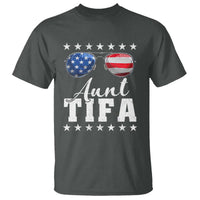 Funny Aunt Tifa T Shirt Political Satire American Flag Sunglasses - Wonder Print Shop