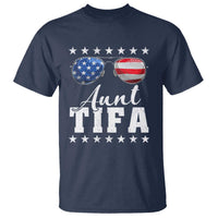 Funny Aunt Tifa T Shirt Political Satire American Flag Sunglasses - Wonder Print Shop