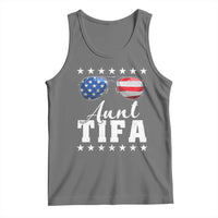 Funny Aunt Tifa Tank Top Political Satire American Flag Sunglasses - Wonder Print Shop