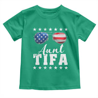 Funny Aunt Tifa Toddler T Shirt Political Satire American Flag Sunglasses - Wonder Print Shop