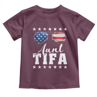 Funny Aunt Tifa Toddler T Shirt Political Satire American Flag Sunglasses - Wonder Print Shop