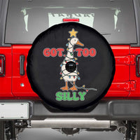 Funny Christmas Silly Goose Spare Tire Cover Got Too Silly Goose Pun Humor Xmas Tree - Wonder Print Shop