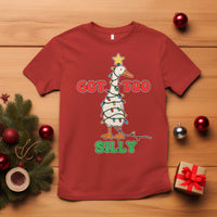 Funny Christmas Silly Goose T Shirt Got Too Silly Goose Pun Humor Xmas Tree - Wonder Print Shop