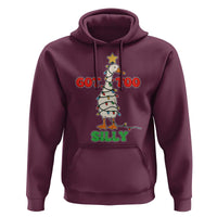 Funny Christmas Silly Goose Hoodie Got Too Silly Goose Pun Humor Xmas Tree - Wonder Print Shop