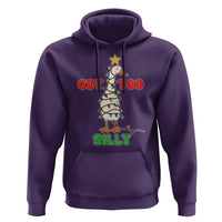 Funny Christmas Silly Goose Hoodie Got Too Silly Goose Pun Humor Xmas Tree - Wonder Print Shop