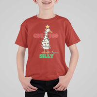 Funny Christmas Silly Goose T Shirt For Kid Got Too Silly Goose Pun Humor Xmas Tree - Wonder Print Shop