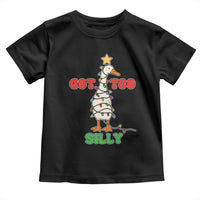 Funny Christmas Silly Goose Toddler T Shirt Got Too Silly Goose Pun Humor Xmas Tree - Wonder Print Shop