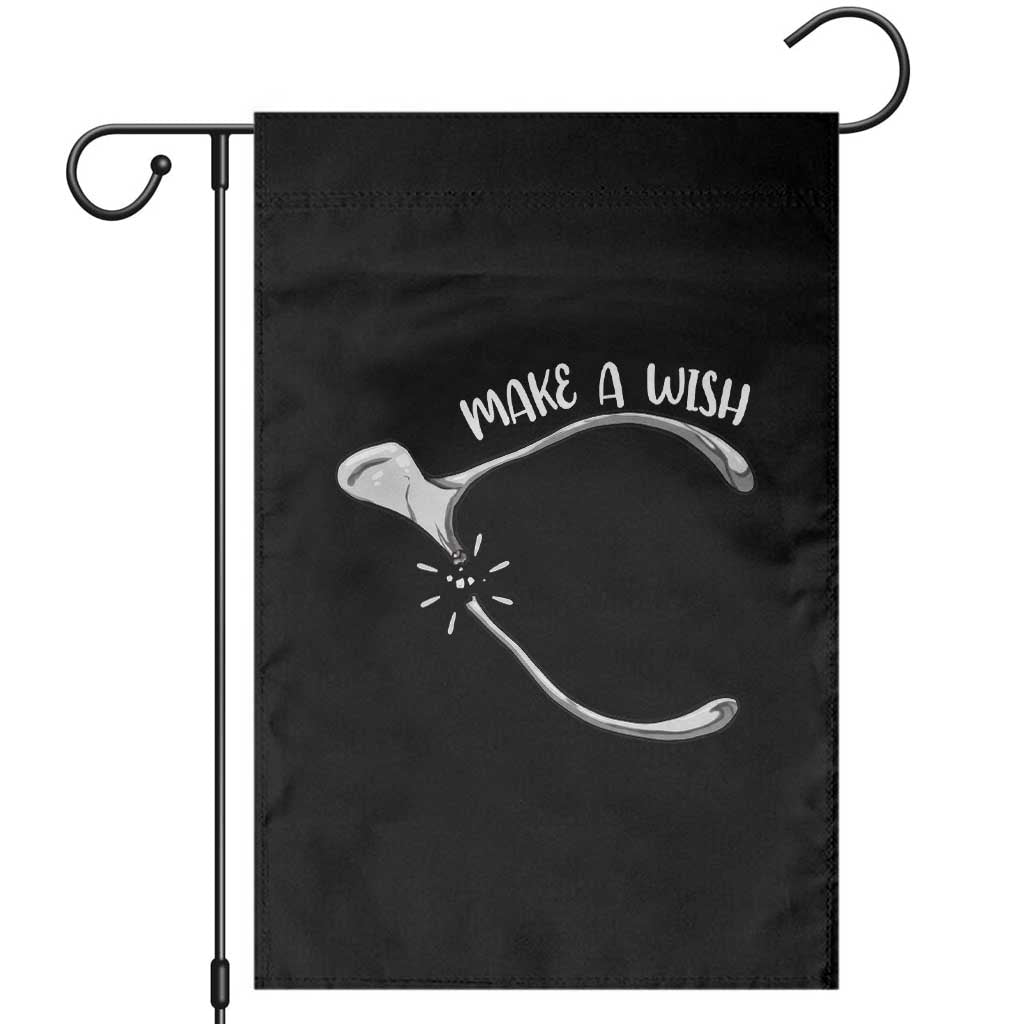 Funny Thanksgiving Turkey Wishbone Garden Flag Make A Wish Chicken Turkey - Wonder Print Shop