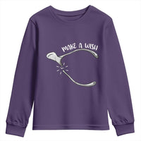 Funny Thanksgiving Turkey Wishbone Youth Sweatshirt Make A Wish Chicken Turkey - Wonder Print Shop