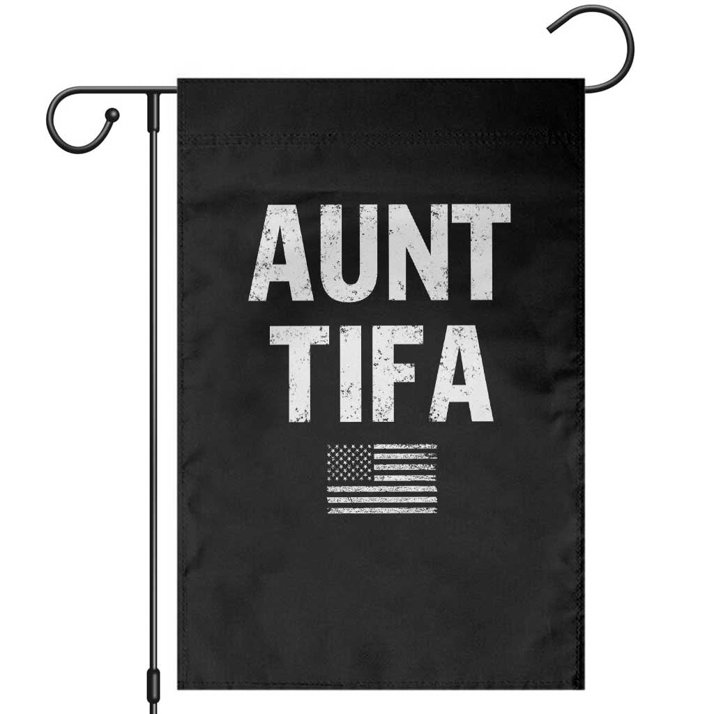 Funny Aunt Tifa Garden Flag Political Satire Vintage American Flag - Wonder Print Shop