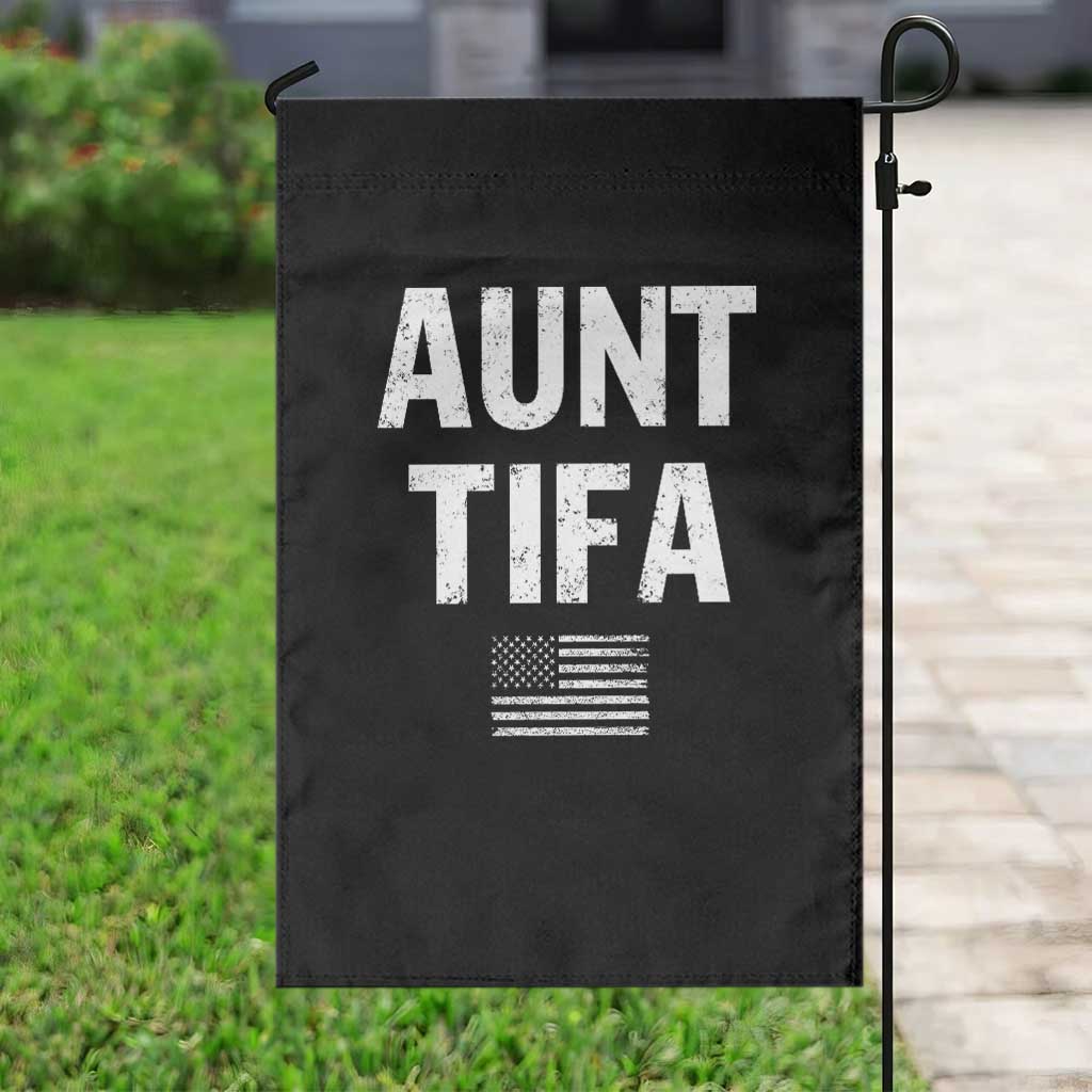 Funny Aunt Tifa Garden Flag Political Satire Vintage American Flag - Wonder Print Shop
