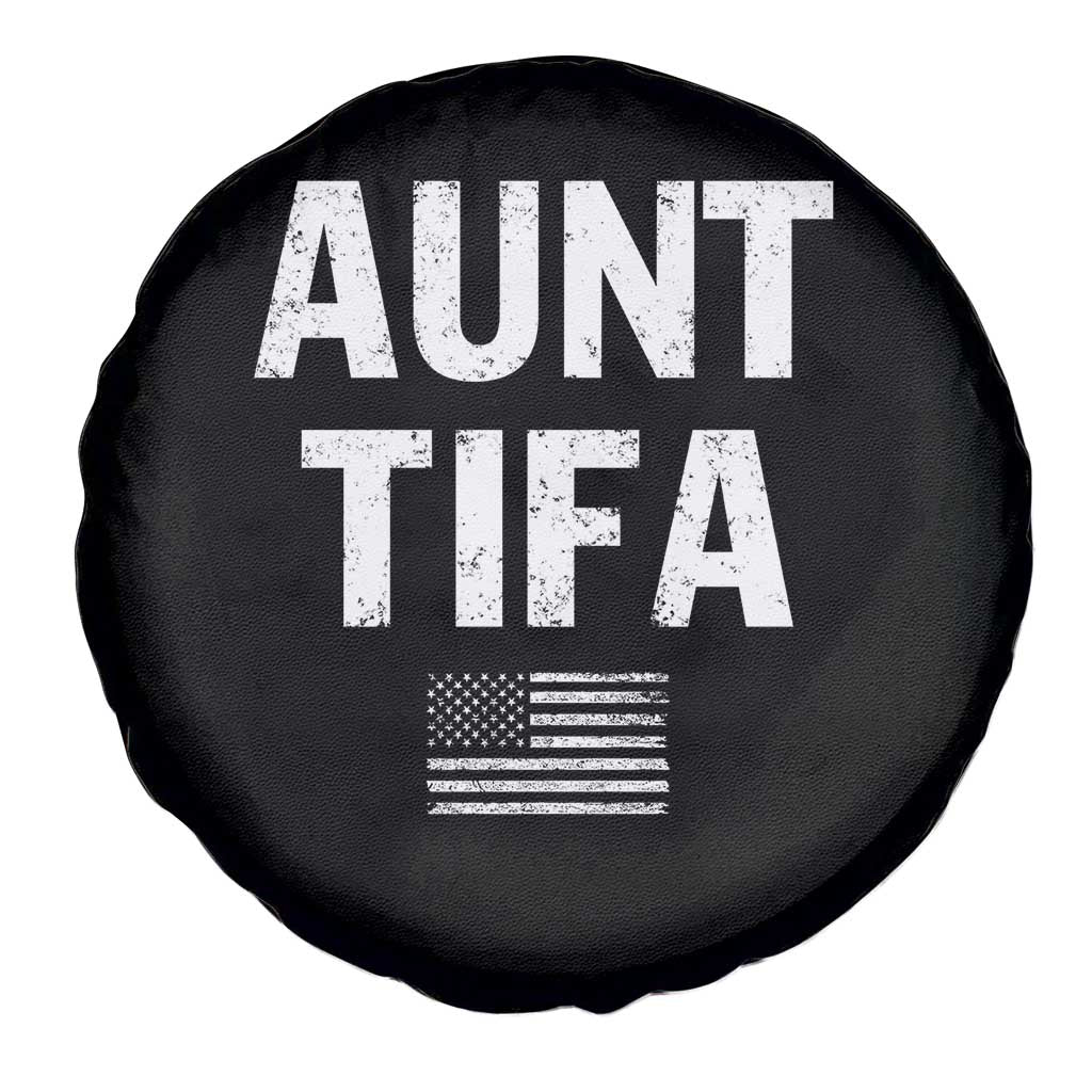 Funny Aunt Tifa Spare Tire Cover Political Satire Vintage American Flag - Wonder Print Shop