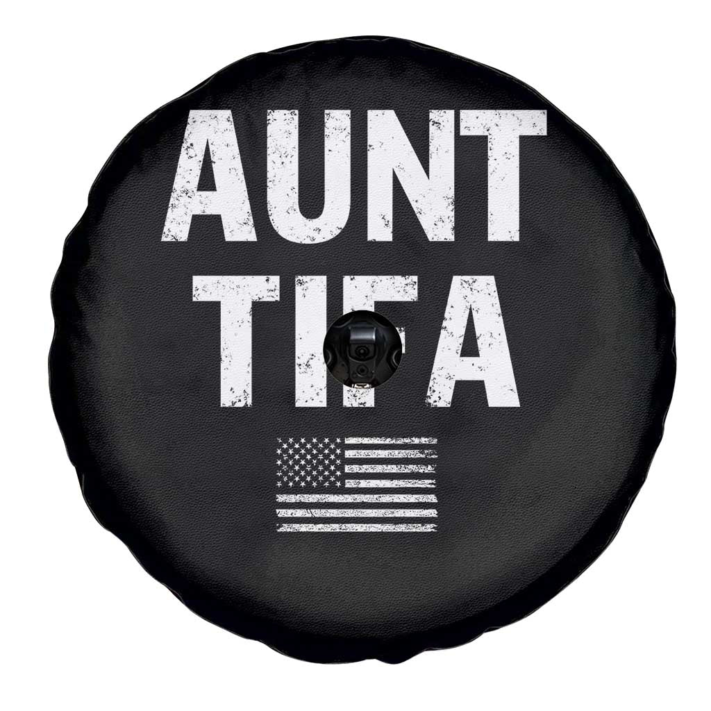 Funny Aunt Tifa Spare Tire Cover Political Satire Vintage American Flag - Wonder Print Shop