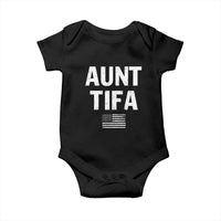 Funny Aunt Tifa Baby Onesie Political Satire Vintage American Flag - Wonder Print Shop