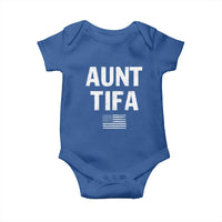 Funny Aunt Tifa Baby Onesie Political Satire Vintage American Flag - Wonder Print Shop
