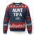 Funny Aunt Tifa Ugly Christmas Sweater Political Satire Vintage American Flag - Wonder Print Shop