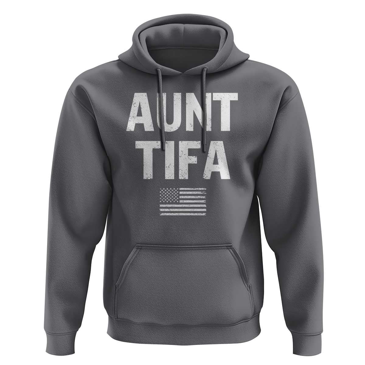 Funny Aunt Tifa Hoodie Political Satire Vintage American Flag - Wonder Print Shop