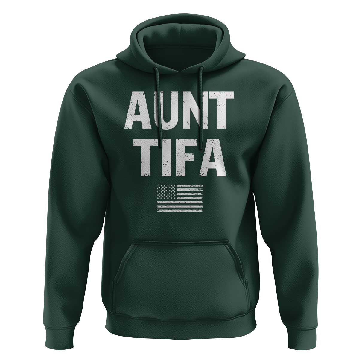 Funny Aunt Tifa Hoodie Political Satire Vintage American Flag - Wonder Print Shop