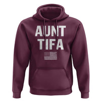 Funny Aunt Tifa Hoodie Political Satire Vintage American Flag - Wonder Print Shop