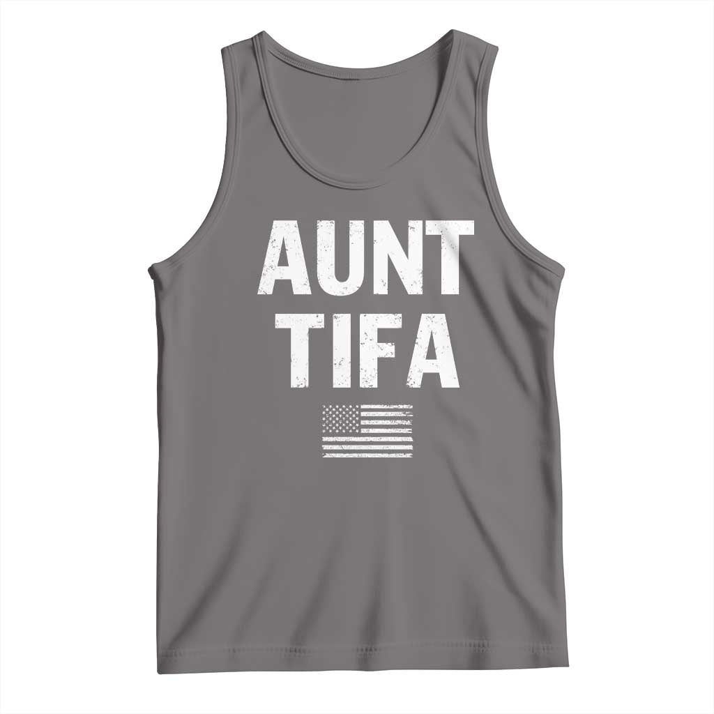 Funny Aunt Tifa Tank Top Political Satire Vintage American Flag - Wonder Print Shop