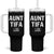 Funny Aunt Tifa Tumbler With Handle Political Satire Vintage American Flag - Wonder Print Shop